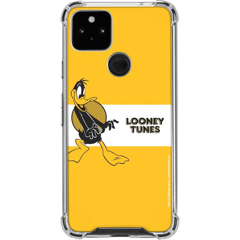 Looney Tunes Daffy Duck Yellow Stripes Pixel Cases
